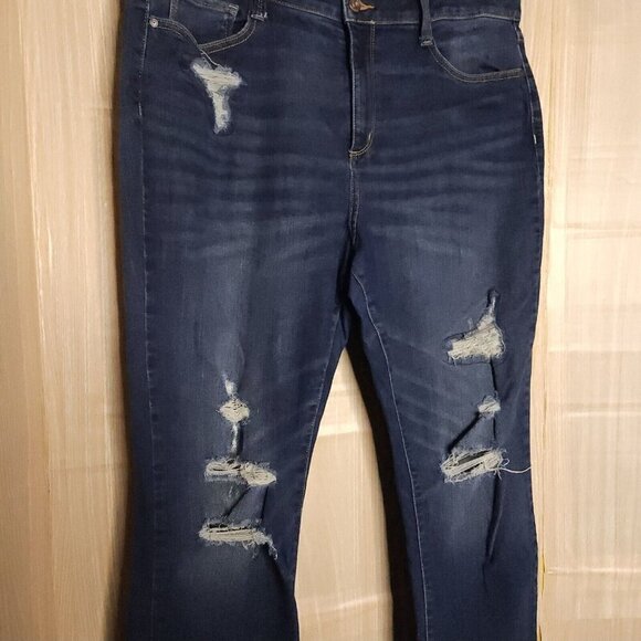 Arizona Midrise Distressed Skinny Jeans 17 - Picture 5 of 8